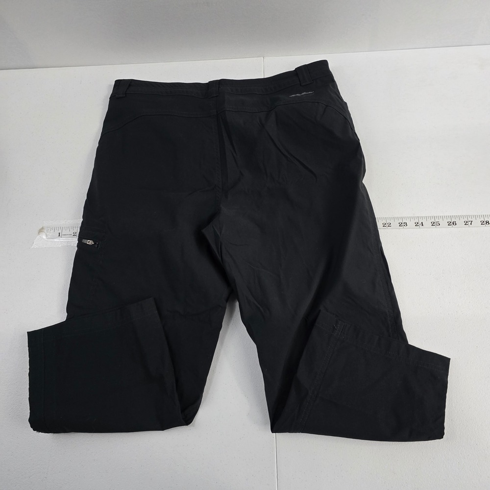 Eddie Bauer Womens WR W Tech Capri Pants Black Size‎ 8 Nylon Spandex - Picture 2 of 9